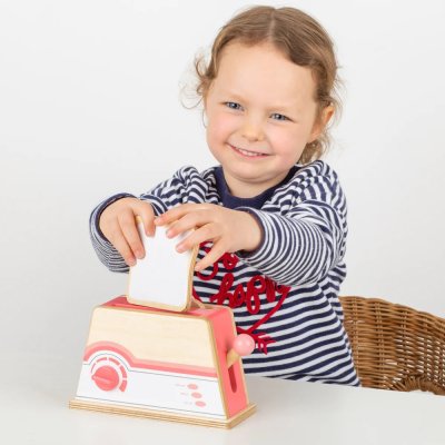 Bigjigs Toys Holz Toaster Rosa