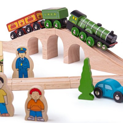 Bigjigs Rail Tren de madera Flying Scotsman