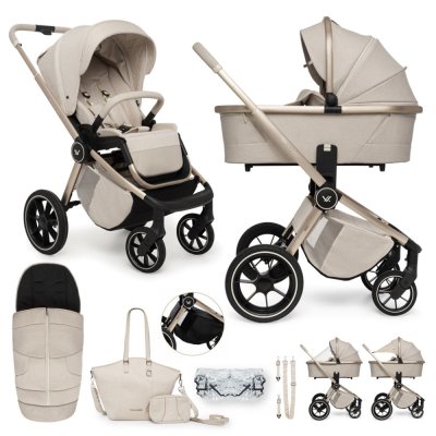 MUUVO Combi-kinderwagen Quick Boho Beige set 2-in-1