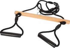small foot Trapeziumschommel met gymnastiekringen Black Line