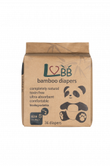 Bamboo disposable nappies S (3 - 8 kg) 36 pcs.