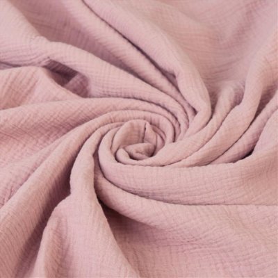 BABYMATEX Spjälsängsskydd muslin flätad fläta - rosa 200 cm