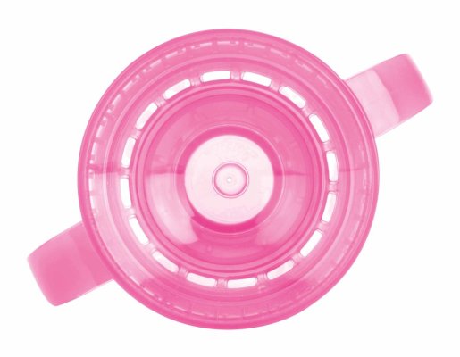 NUBY Mug Tritan non fluide 360° avec anses, 6 m+ rose