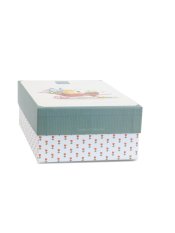 Set cadou Doudou, jucărie de pluș, vacă Aneth, 27 cm