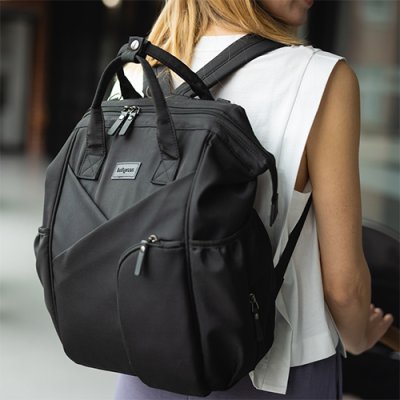 BABYONO Wickeltasche / Rucksack Modern Style black