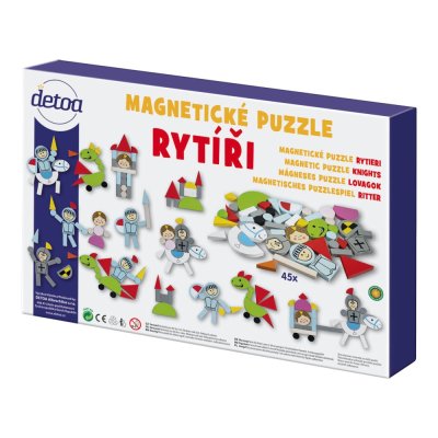 Detoa Magnetyczne puzzle Rycerze