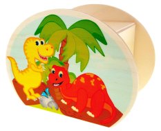 Hess Drewniana skarbonka dinozaur