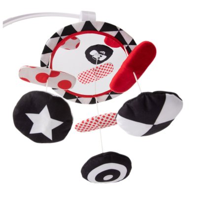 CANPOL BABIES Kontrastný plyšový kolotoč s melódiami Sensory