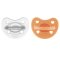 CHICCO Schnuller Physio Luxe orange/grau 6-16m, 2 Stk