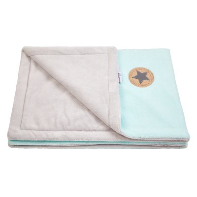Coperta doppia MAZLÍK BAMBÙ Outlast® - menta chiaro/grigio chiaro