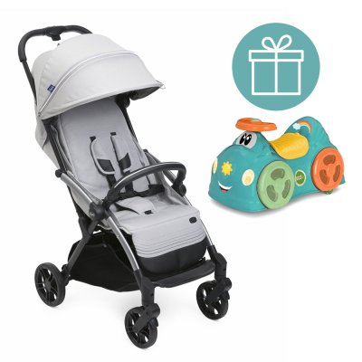 Wózek sportowy CHICCO Goody Xplus - Pearl Grey + gratis Chicco Allround leżaczek