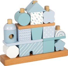 small foot Nasadzovanie na tyč Domček modrý