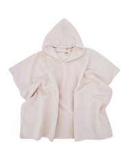 Poncho EKO de muselina con capucha y orejas Rose pink 75x120 cm