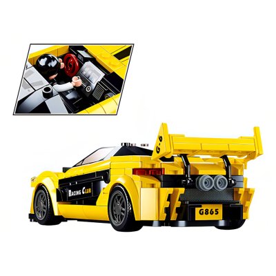 Sluban Model Bricks M38-B0956 Żółty angielski samochód sportowy