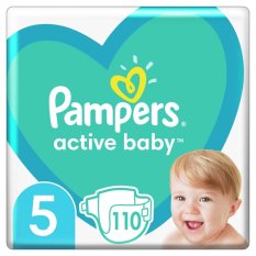 2x PAMPERS Active Baby 5 (11-16 kg) 110 kpl MEGA PACK - kertakäyttövaipat