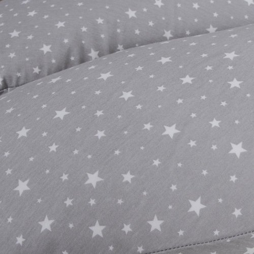 CEBA Coussin d'allaitement Cebuška PHYSIO Duo Jersey Gris Étoiles 300 cm