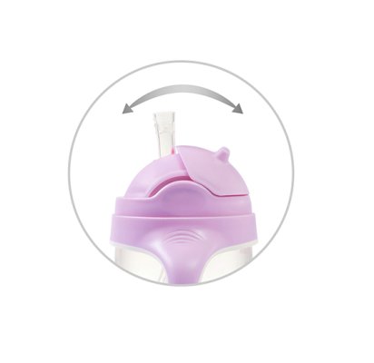BABYONO Kubek edukacyjny ze słomką Motyl 6m+
