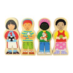 Bigjigs Toys Wooden Nationalities Puzzle