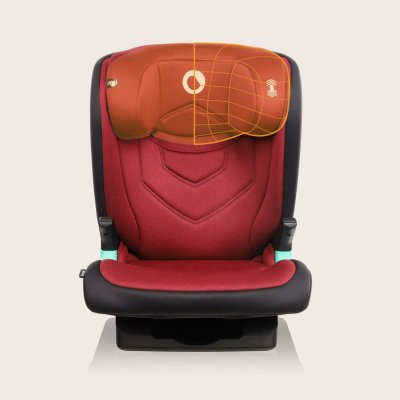 LIONELO Bilbarnstol Neal i-Size (100-150 cm) Red Burgundy