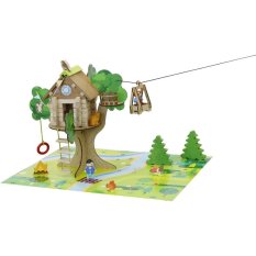 Jeujura Jeu de construction en bois 70 pièces Cabane dans les arbres