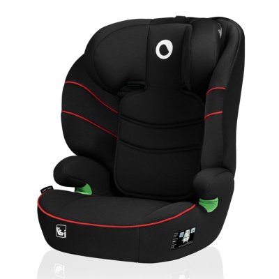 LIONELO Bilbarnstol Lars i-Size (100-150 cm) Sporty Black Red