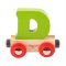 Bigjigs Rail Waggon für Holzeisenbahn - Buchstabe D