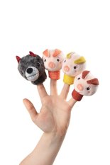 Lilliputiens - set prstových maňásků - Tři prasátka