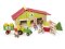 Jeujura Jeu de construction en bois 140 pièces Ferme moyenne