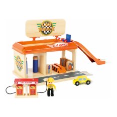 small foot Autowerkstatt und Tankstelle mit Zubehör