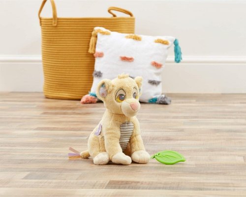 Le Roi Lion d'activité arc-en-ciel en peluche avec anneau de dentition