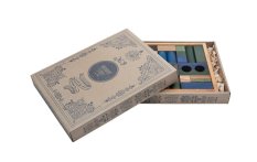 Wooden Story Kostki w pudełku drewnianym - 30 szt. - Zimne