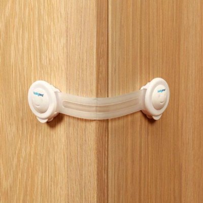 BABYONO Universal lock for drawers and refrigerators white