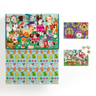 Mudpuppy Puzzel Adventskalender set 12 stuks