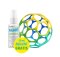 OBALL Spielzeug Oball™ Classic 10 cm blau/grün 0m+AQUAINT 100% ökologisches Reinigungswasser 50 ml