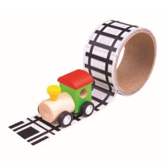 Bigjigs Toys Nastro adesivo per binari con trenino