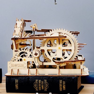 RoboTime 3D Mechanischer Bausatz Kugelbahn Spirale