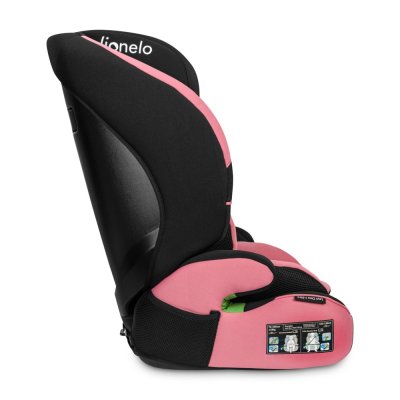LIONELO Bilbarnstol Levi One i-Size (76-150 cm) Pink Rose