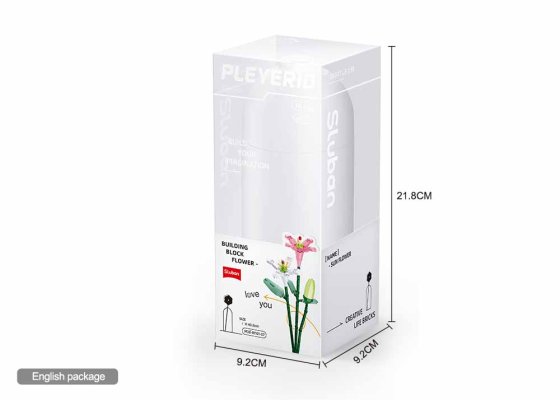 Sluban Flowers M38-B1101-07 Lilja i vas