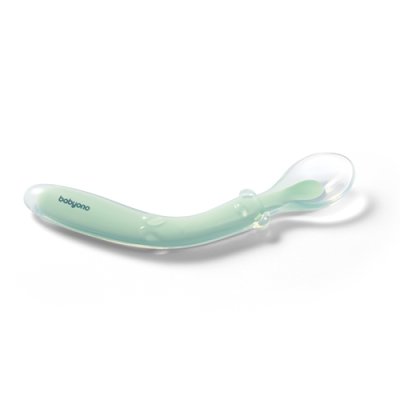 BABYONO Silikonlöffel - Minze 6m+
