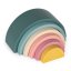 PETITE&MARS Juguete plegable de silicona Rainbow Misty Green 12m+