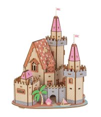Woodcraft Puzzle 3D de Madera Castillo en la Playa