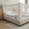 Varovalo za posteljo Monkey Mum® Premium - 80 cm - svetlo sivo