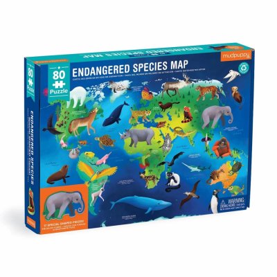 Puzzle Mudpuppy Espèces Menacées du Monde Entier 80 Pièces
