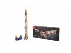 Puzzle mécanique en bois 3D Ugears NASA, Saturn V
