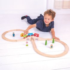 Bigjigs Rail Träjärnväg åtta