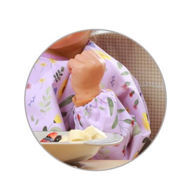 BABYONO Biber s dugim rukavima Garden 74 x 36cm, 6m+