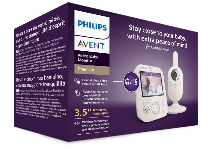 Philips AVENT Vigilabebés con vídeo SCD891/26