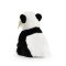 Rappa Panda de pluș așezată 23 cm SOFT COLLECTION, ECO-FRIENDLY