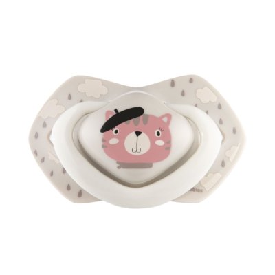 CANPOL BABIES Set symmetrischer Silikon-Schnuller 18m+ Bonjour Paris rosa