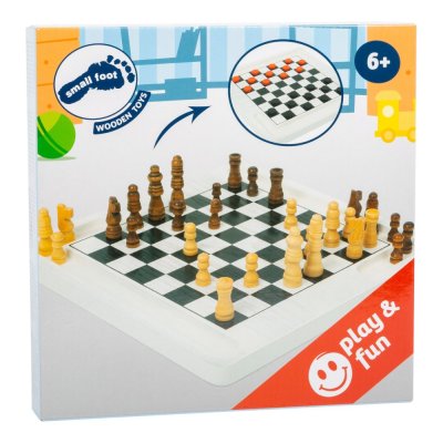 small foot Schach und Dame aus Holz